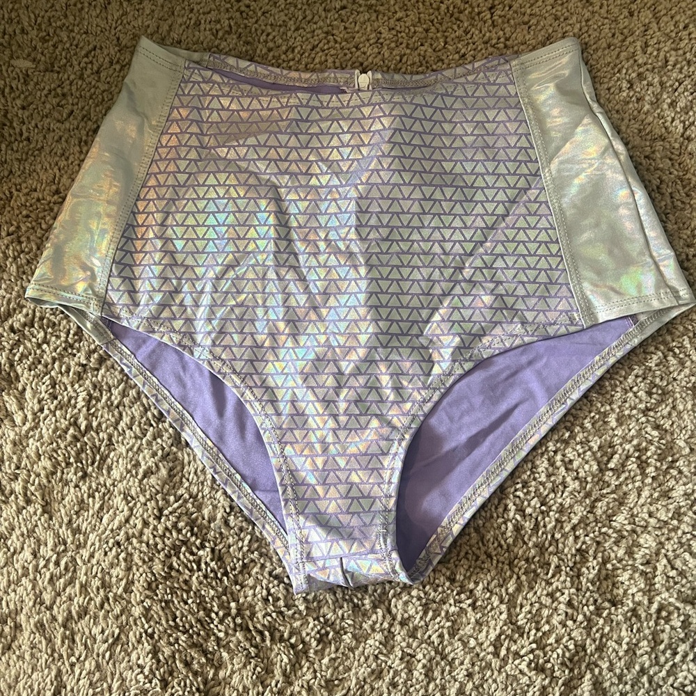 J. Valentine X iHeartRaves Holographic High-Waisted Bottoms